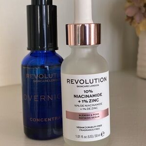 Revolution Skincare Blue Concentrate and White Niacinamide Serum